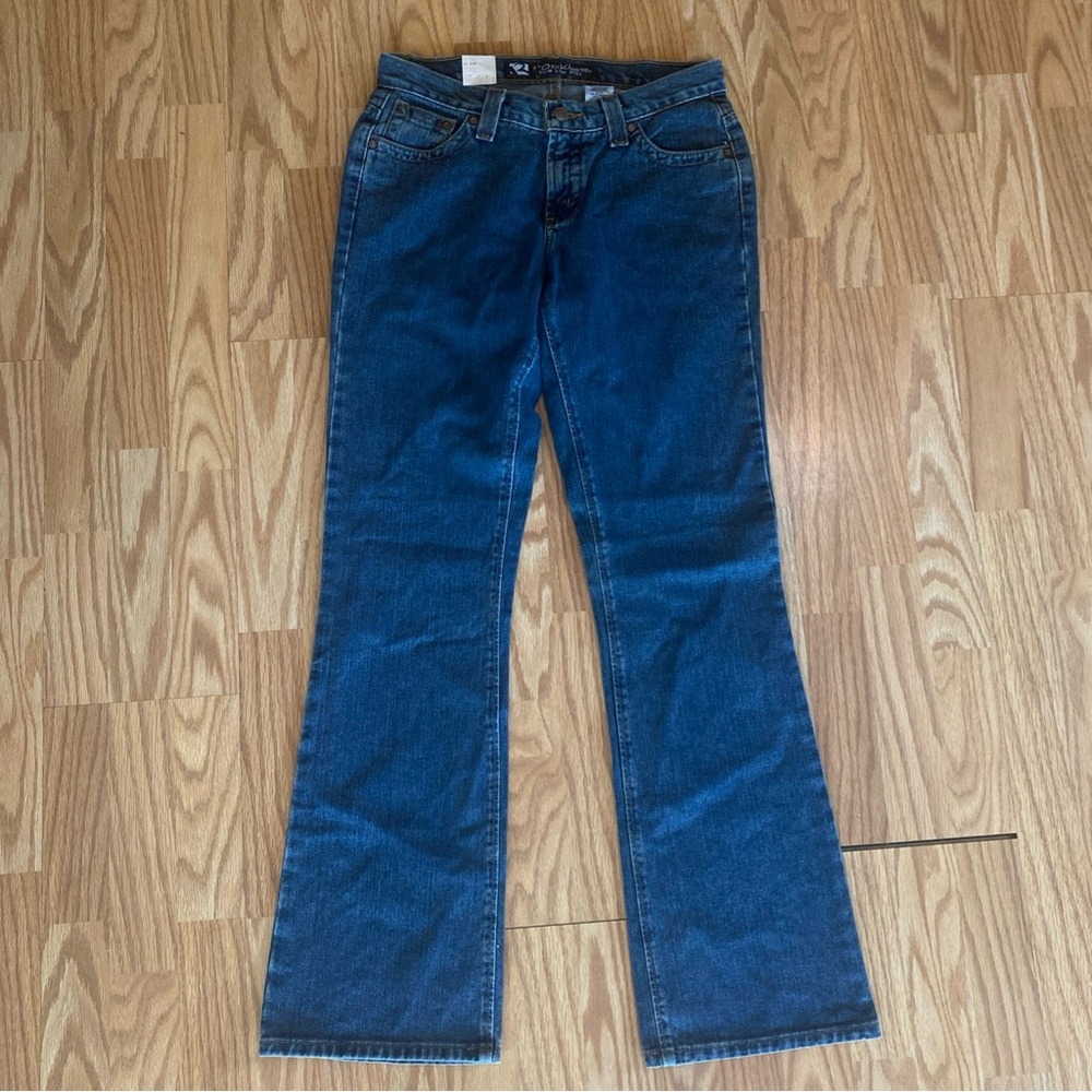 Rockies Blue Jeans Women’s 10 Long Slim Low Rise Straight Leg New